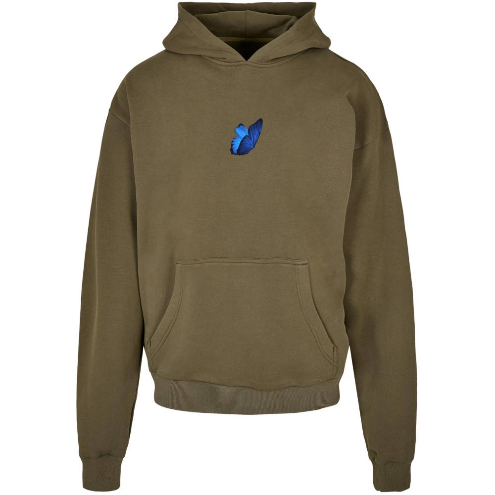 Mister Tee - Le Papillon Heavy Oversize Hoodie - Olive green